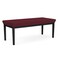 Lesro Lenox Steel 2 Seat Bench, Wine/Mulberry (Red) Seat, Wine/Mulberry Back, 45 W 21 L 18.5 H LS2001 - alternate 3